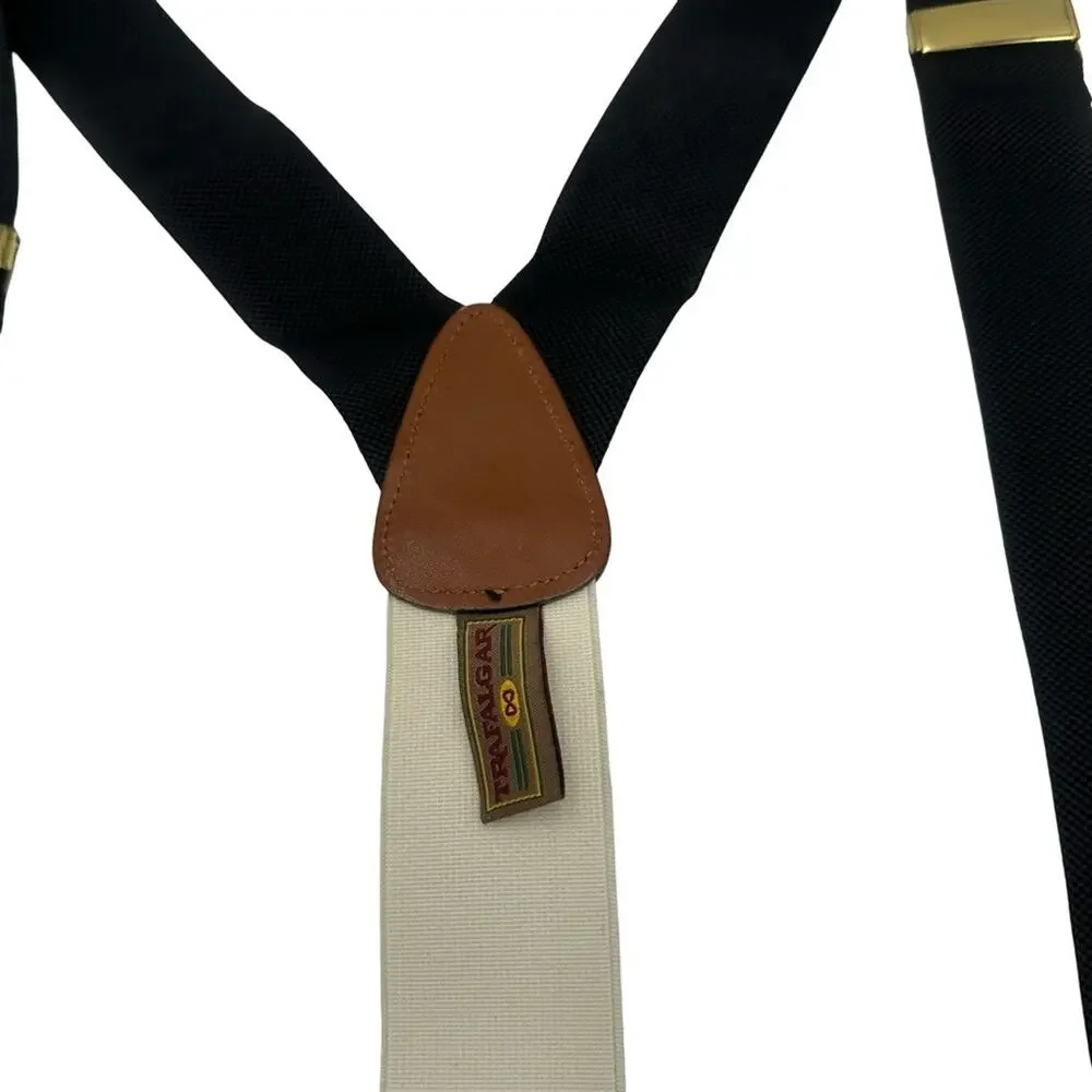 TRAFALGAR  Men's  Black  Suspenders